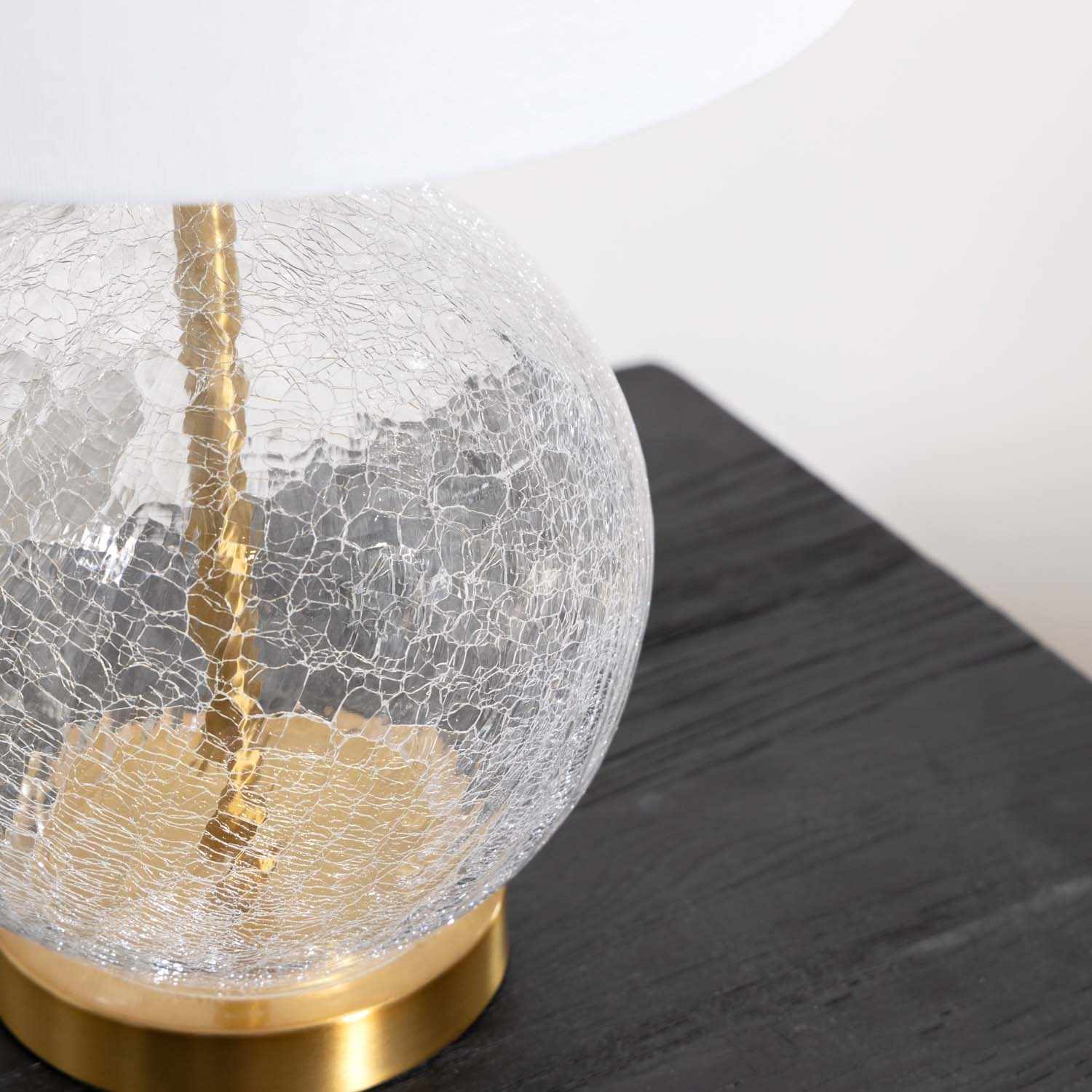 Ciel Contemporary Glass Textured Table Lamp - Ornate Home