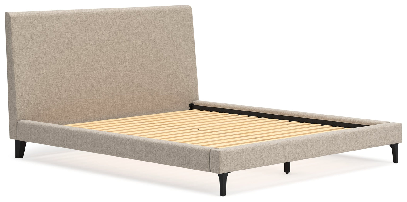 Cielden Gray California King Upholstered Bed with Roll Slats (Online Special Price) - Ornate Home
