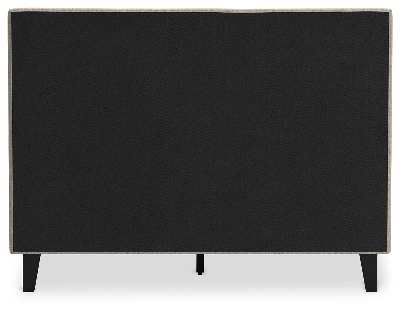 Cielden Gray Full Upholstered Bed with Roll Slats - Ornate Home