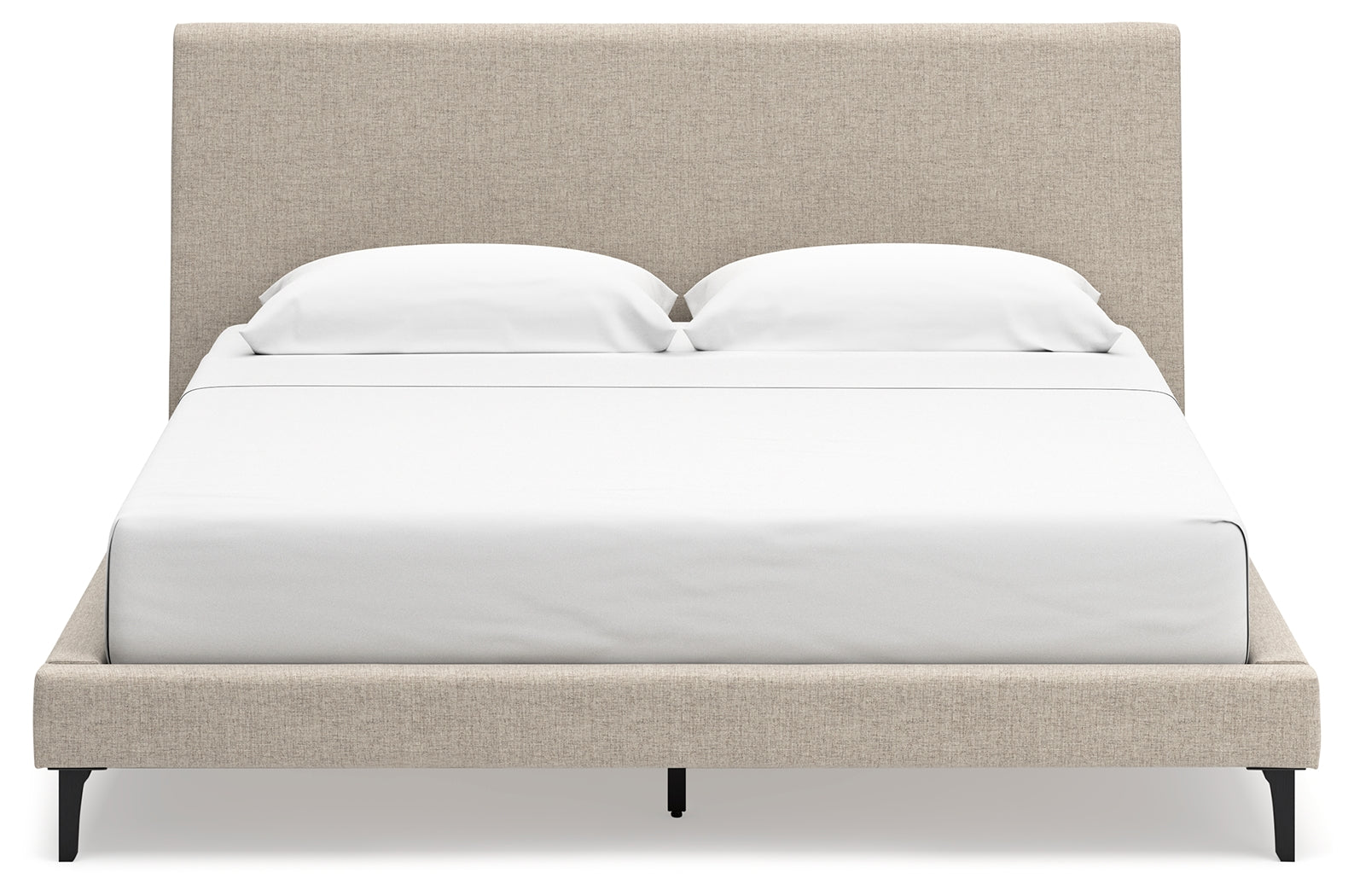 Cielden Gray King Upholstered Bed with Roll Slats (Online Special Price) - Ornate Home