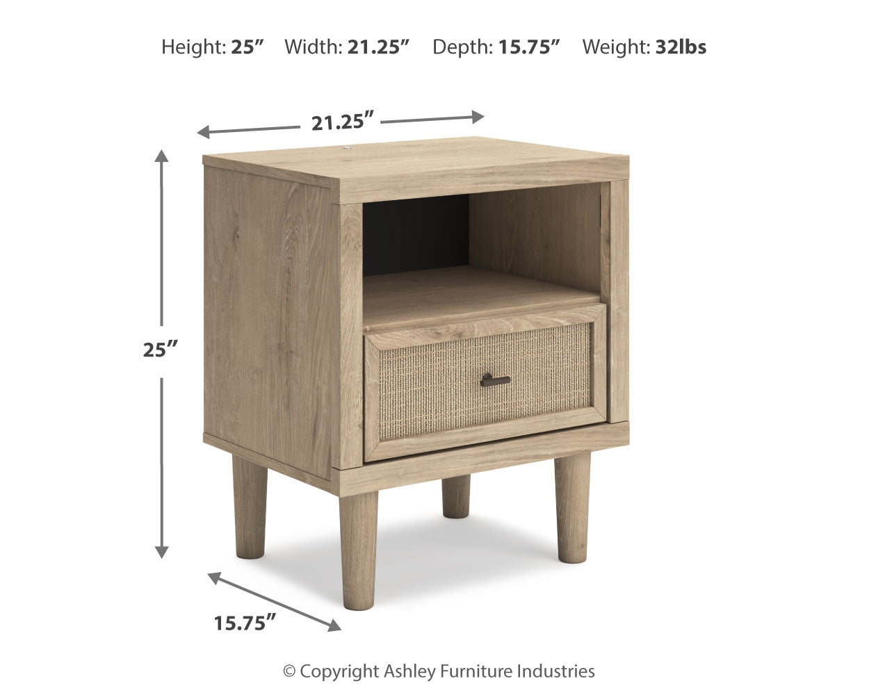 Cielden Smart Nightstand - Ornate Home