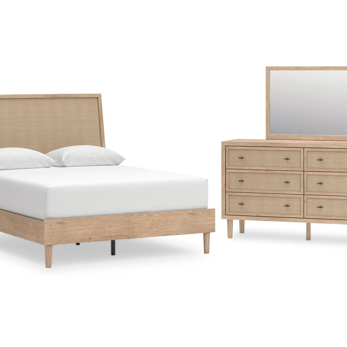 signature design by ashley cielden 6 drawer dresser in tan Cielden Dresser