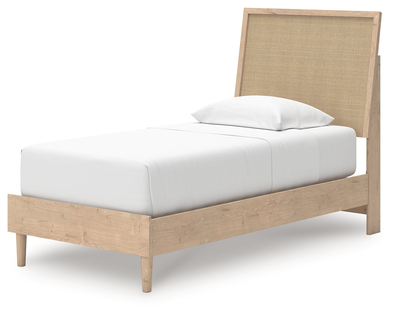 Cielden Two-tone Twin Panel Bed, Dresser and Mirror - Ornate Home