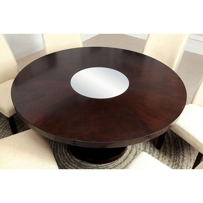 Cimma Espresso Round Dining Table - Ornate Home