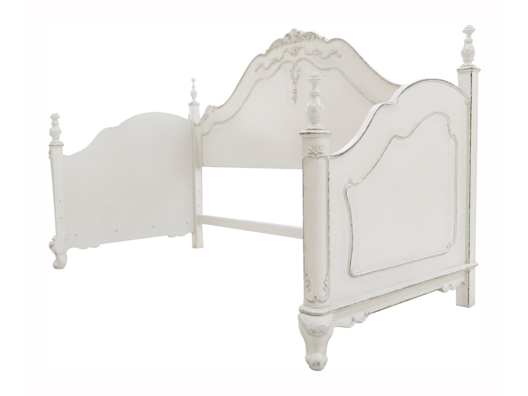 Cinderella Antique White Daybed - Ornate Home