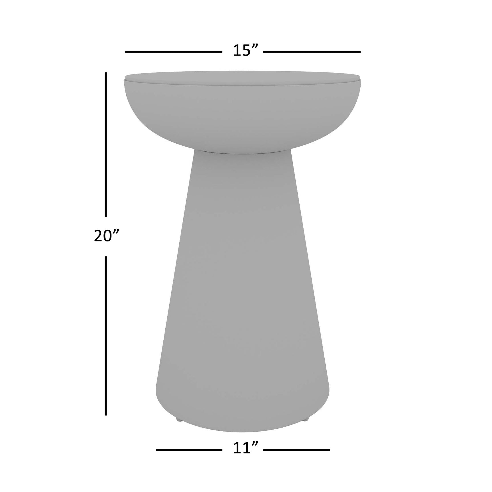 Circularity Black/Marble Round Chairside Table - Ornate Home