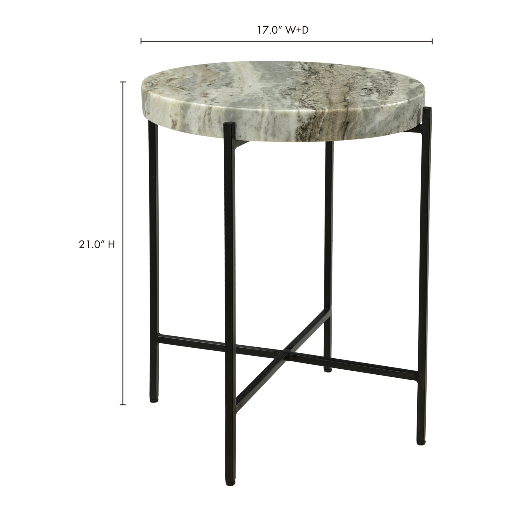 Cirque Light Brown Accent Table - Ornate Home