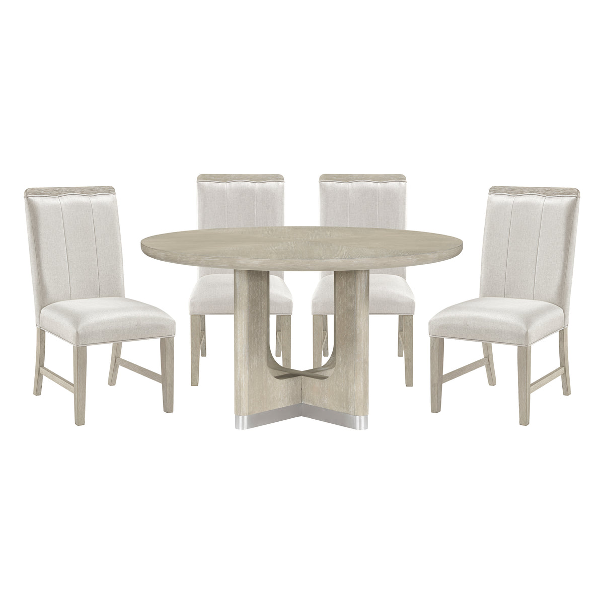 Clara Beige 5pc Dining Set - Ornate Home