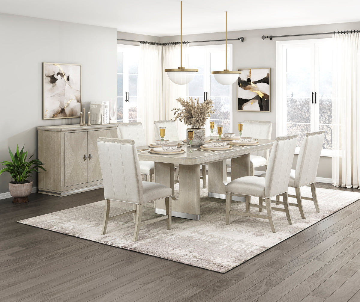 Clara Beige Dining Table - Ornate Home