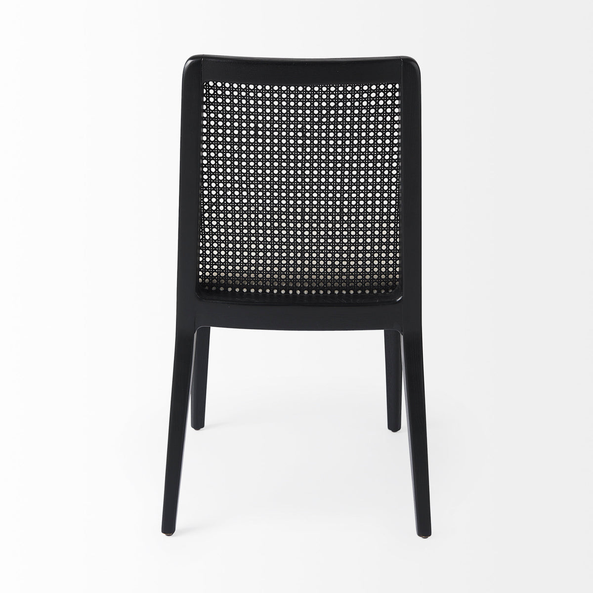 Clara Cream/Black Cane Back Dining Side Chair (Set of 2) - 69350 - Ornate Home
