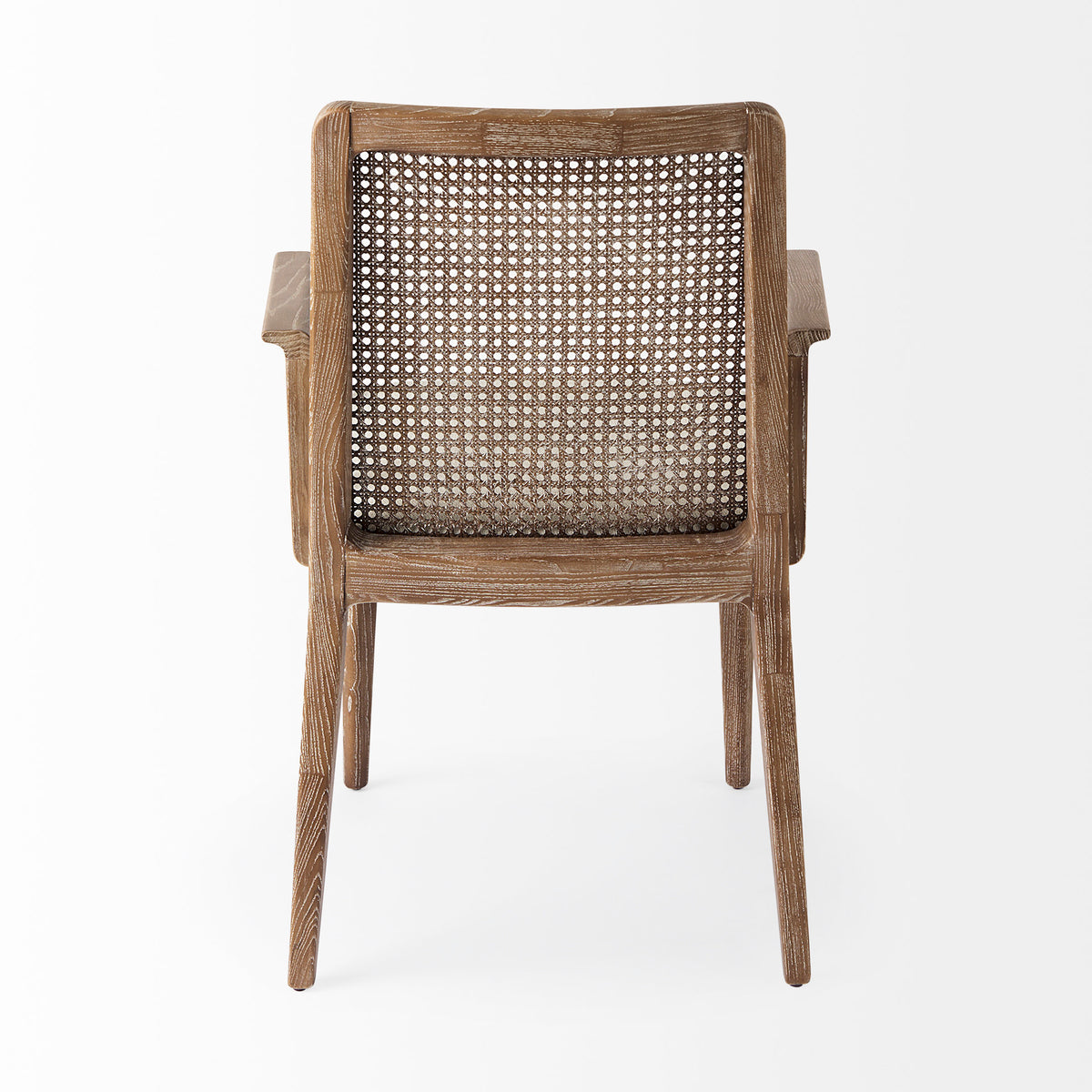 Clara Cream/Light Brown Cane Back Dining Side Chair - Ornate Home