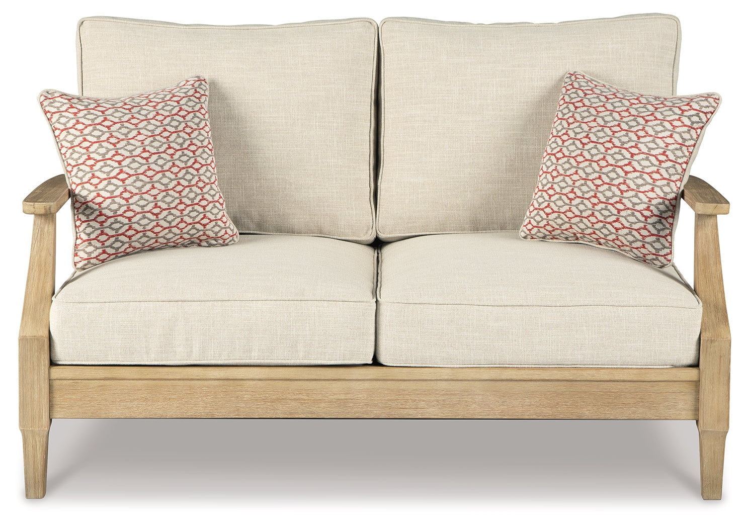 Clare View Beige Outdoor Sofa, Loveseat and Lounge Chair - Ornate Home