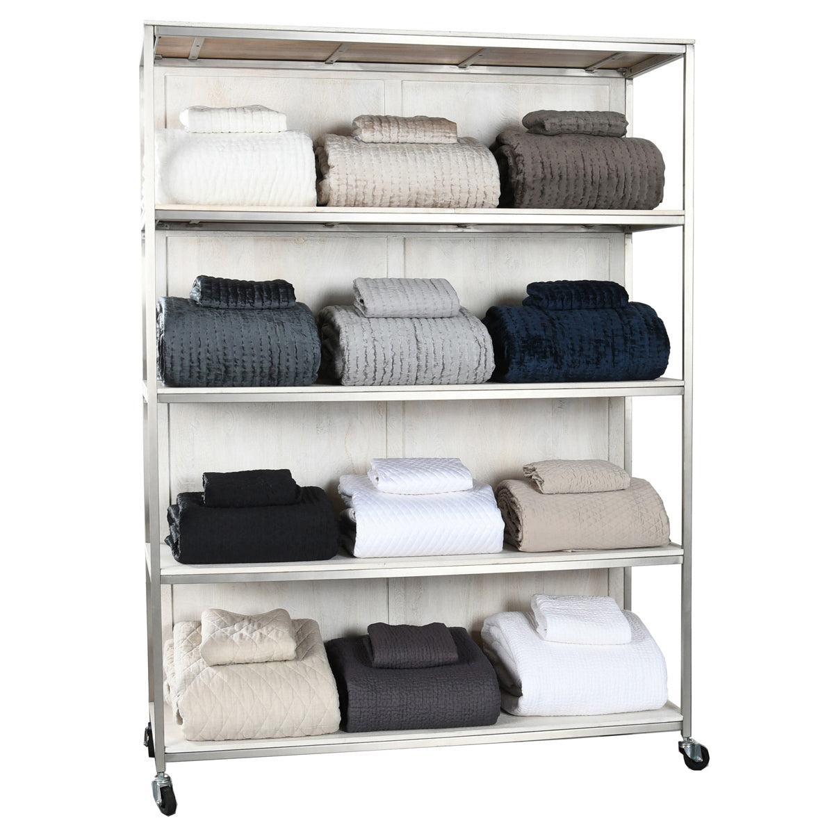 Claremont Gray Rack Silver Rack - Ornate Home