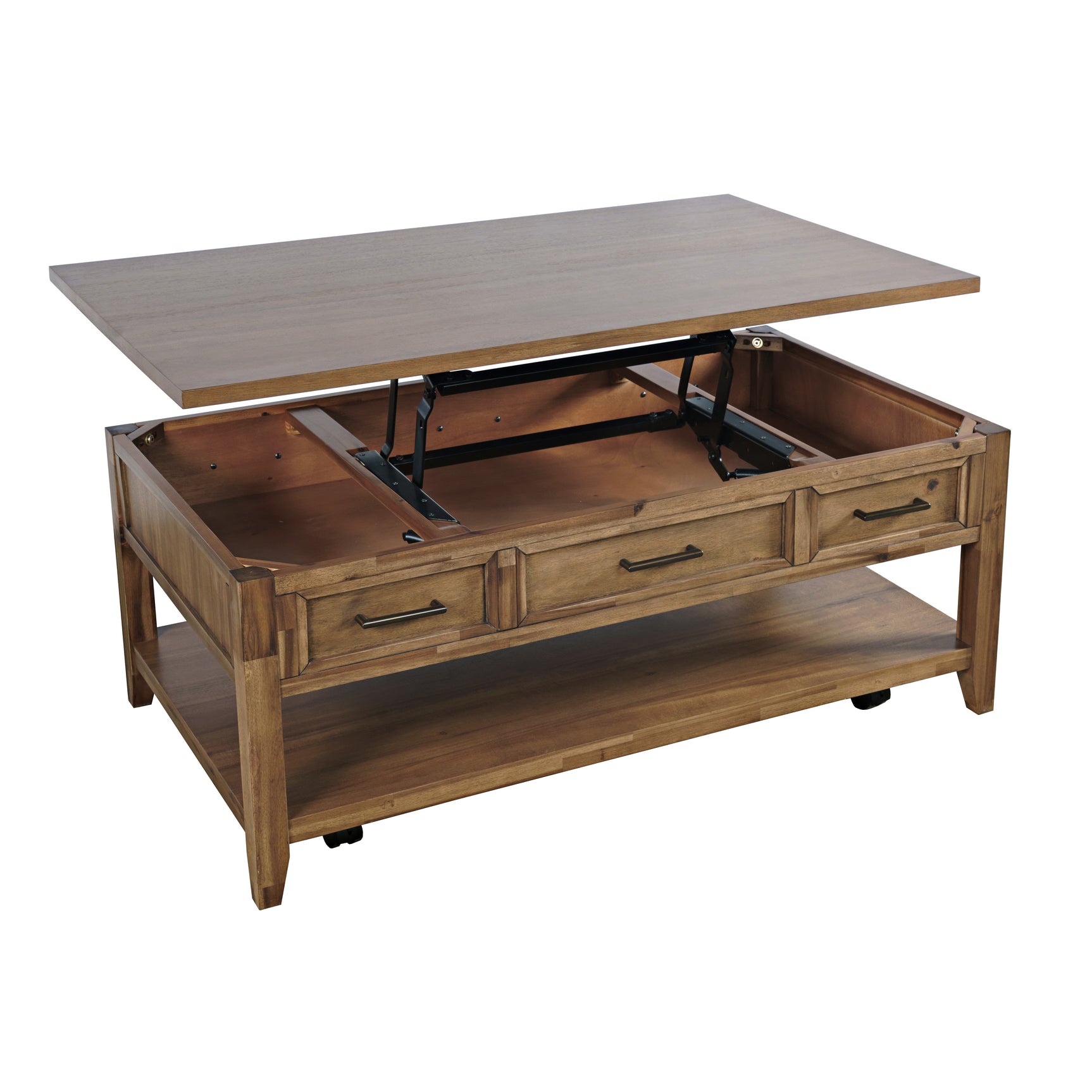 Claremont Light Brown Cocktail Table with Lift Top - Ornate Home
