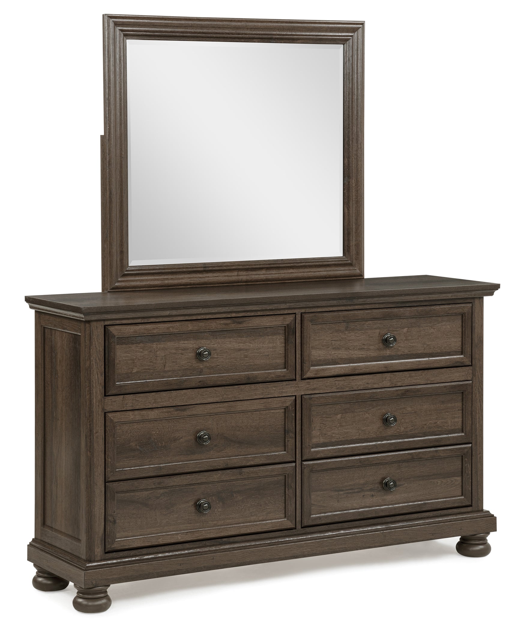 Claribelle Brown Dresser and Mirror - Ornate Home