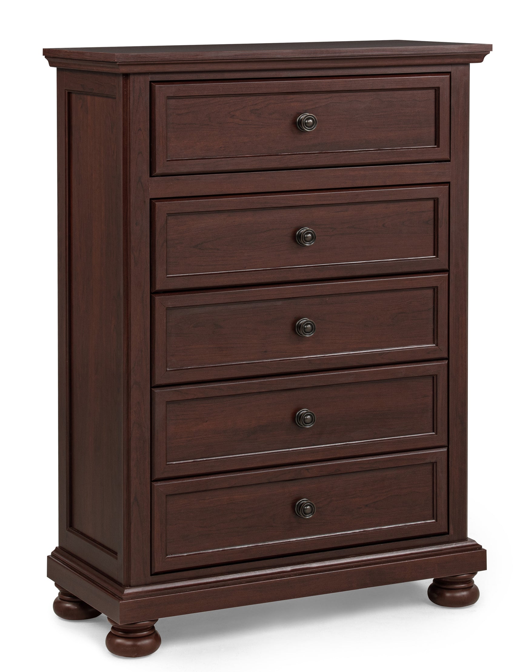 Claribelle Cherry Storage Sleigh Bedroom Set - Ornate Home