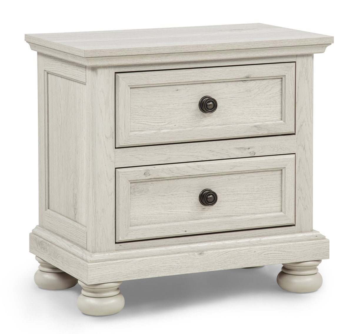 Claribelle White Nightstand - Ornate Home
