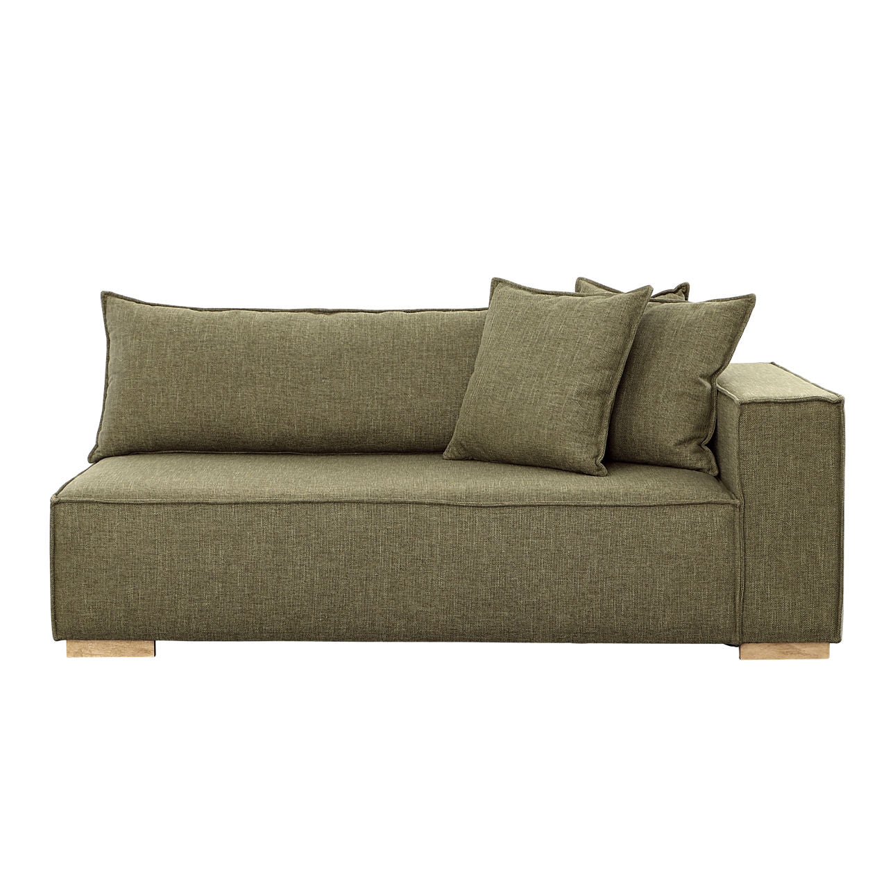 Clarisse Olive Green Left Side Chaise Sectional - Ornate Home