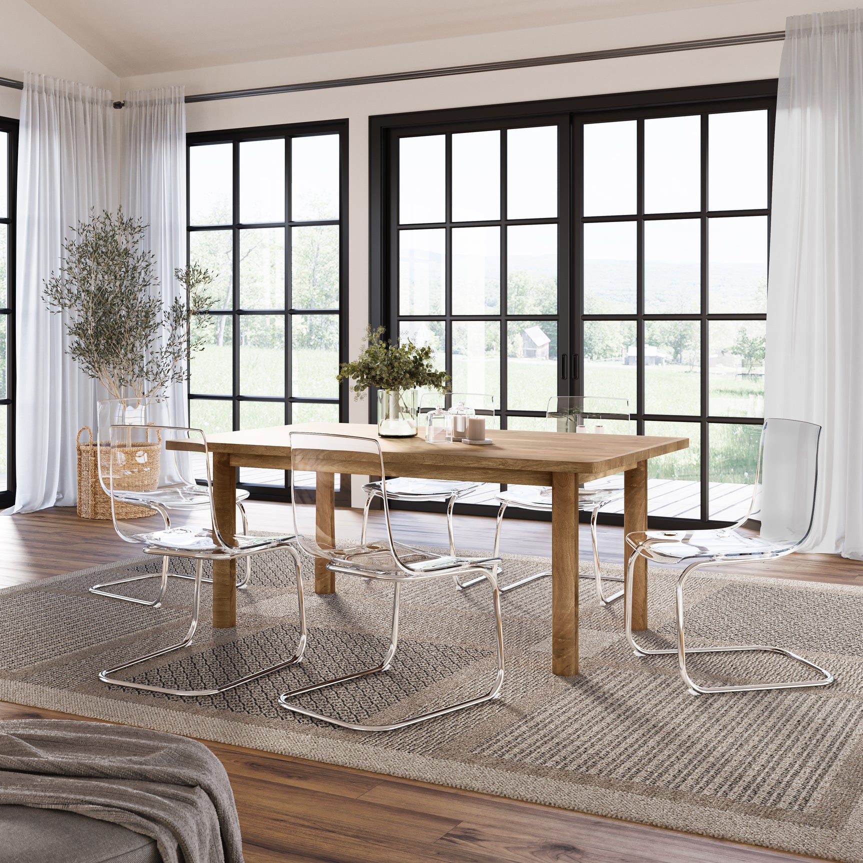 Clarity Transparent Dining Chair (Set of 2) - Ornate Home