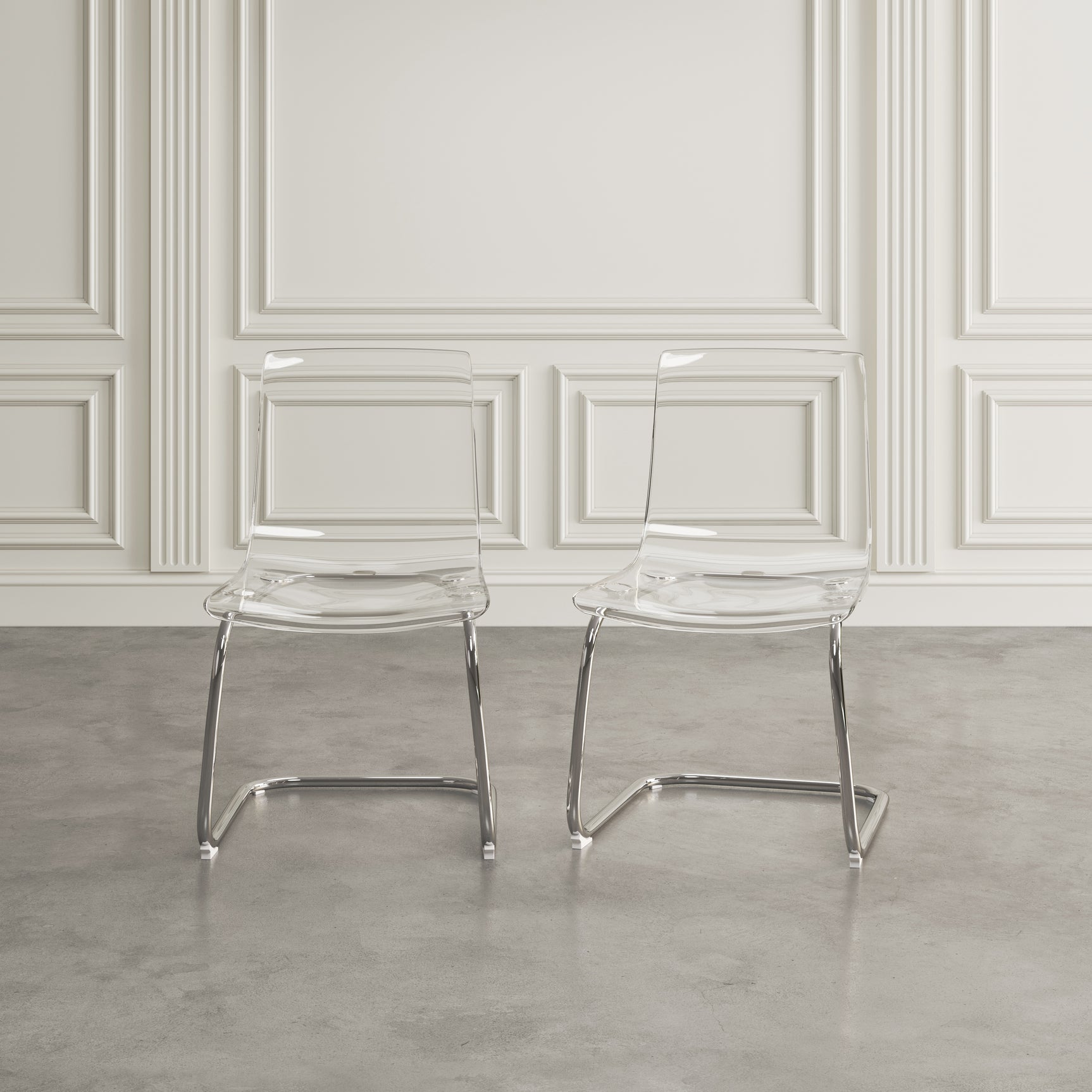 Clarity Transparent Dining Chair (Set of 2) - Ornate Home