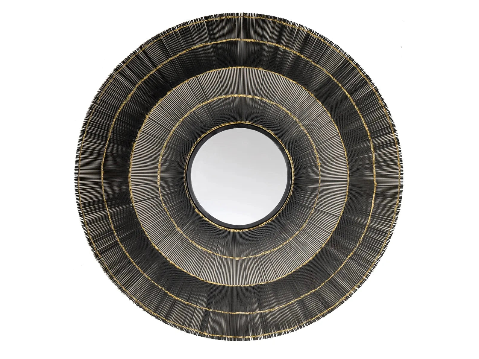 Clark Black/Gold Wall Mirror - Ornate Home