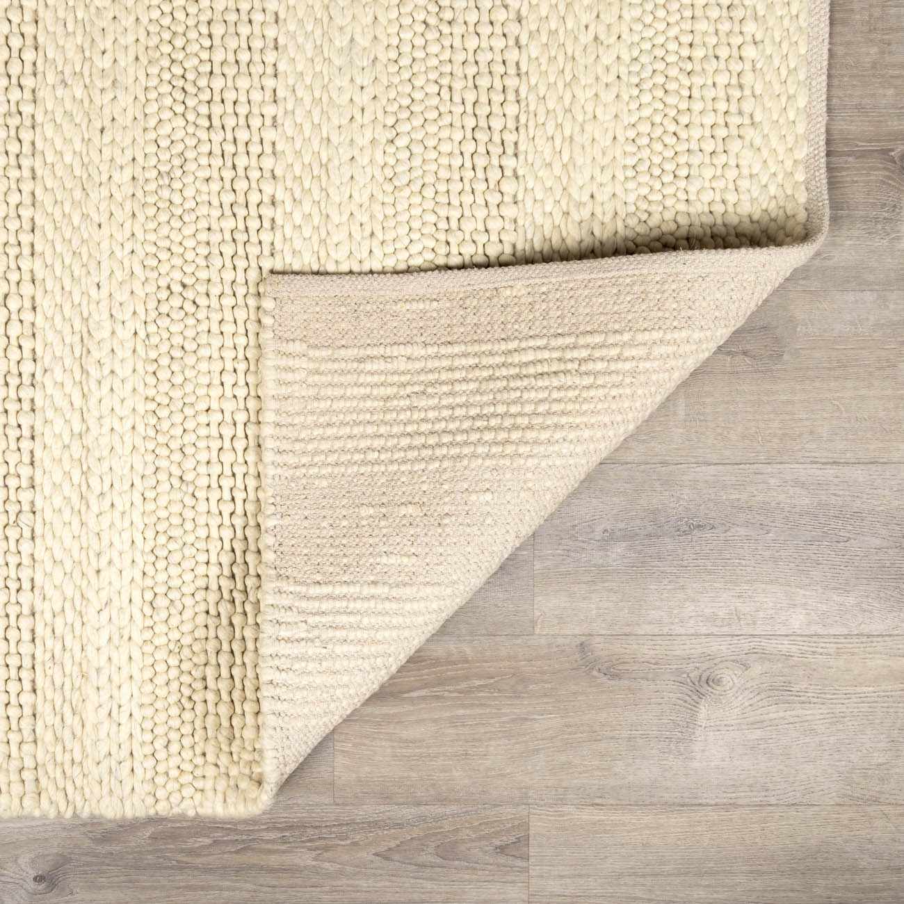 Clarke Beige Textured Wool Rug - Ornate Home
