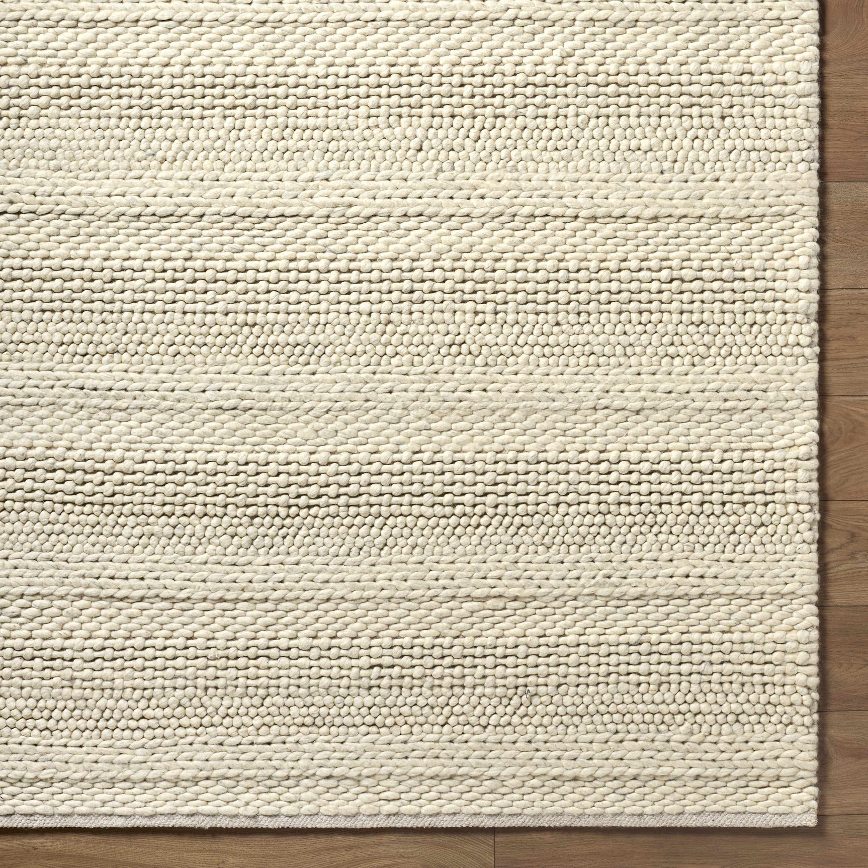 Clarke Beige Textured Wool Rug - Ornate Home