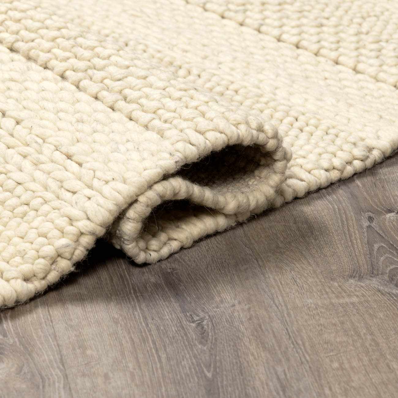 Clarke Beige Textured Wool Rug - Ornate Home