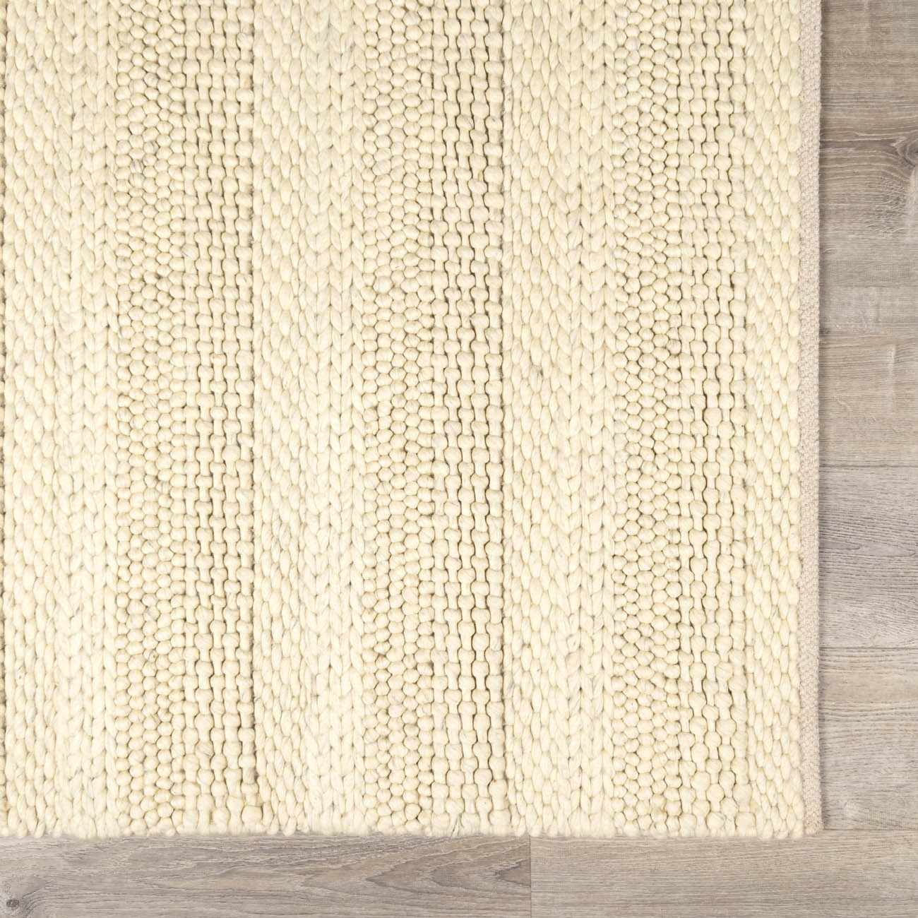 Clarke Beige Textured Wool Rug - Ornate Home