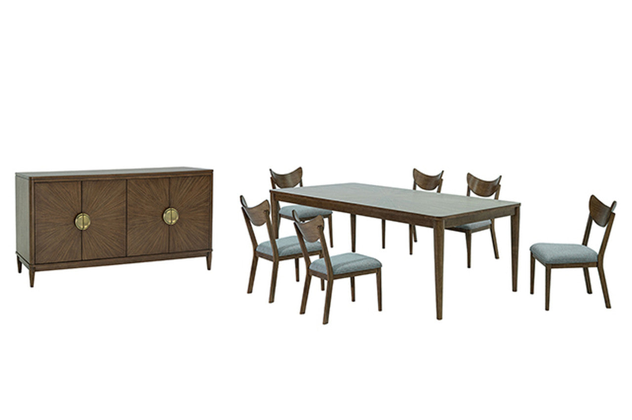 Clarksburg Walnut 7 Pc. Dining Table Set - Ornate Home