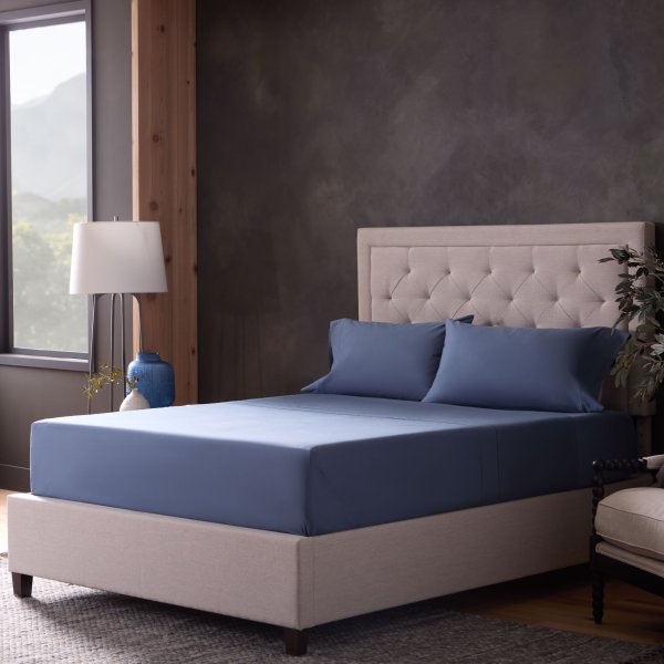 Classic Cotton Marine Twin XL Sheet Set - Ornate Home