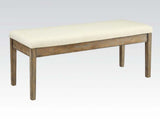 Claudia Beige & Salvaged Brown Bench - Ornate Home