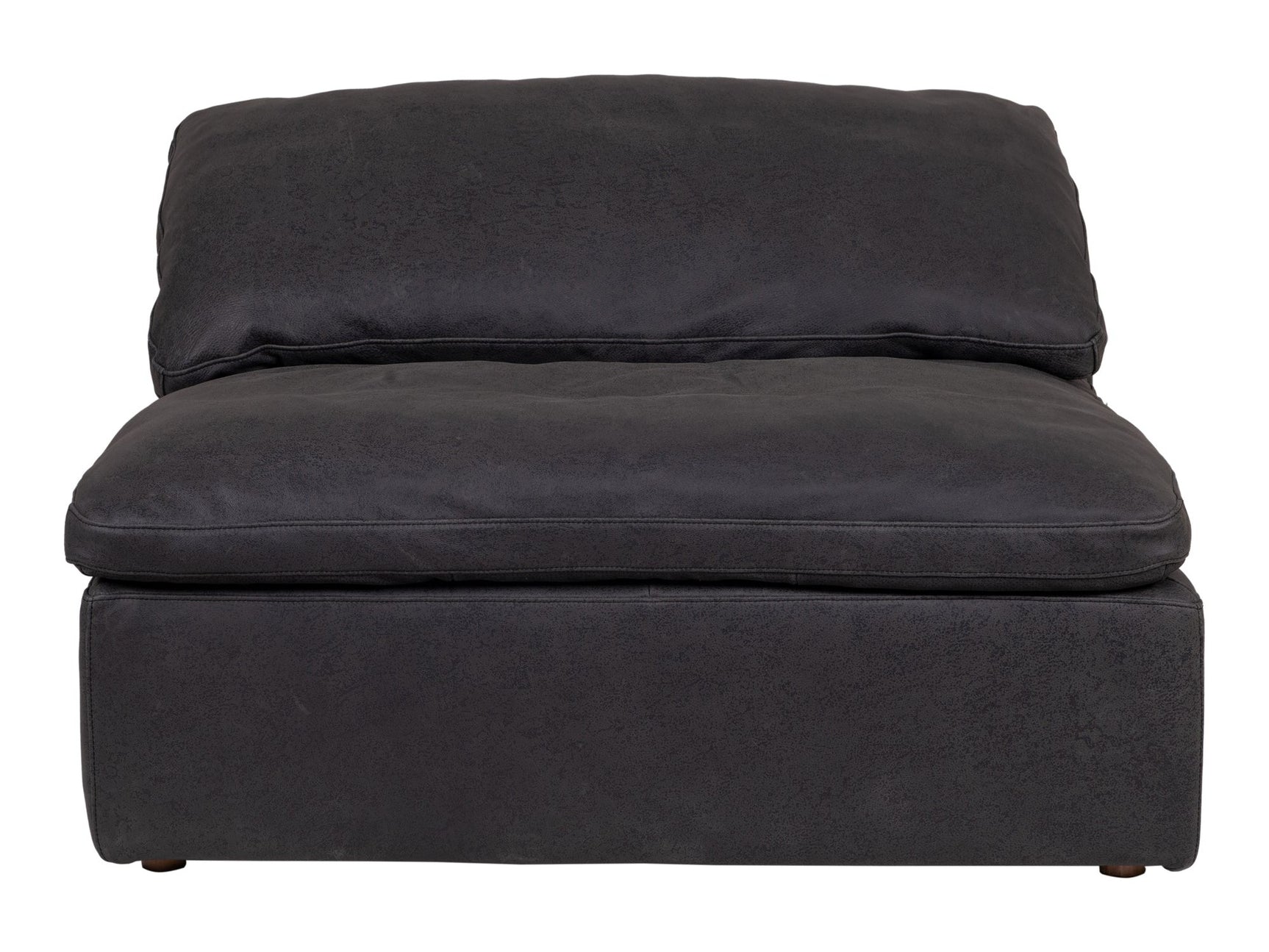 Clay Black Leather Slipper Chair - Ornate Home