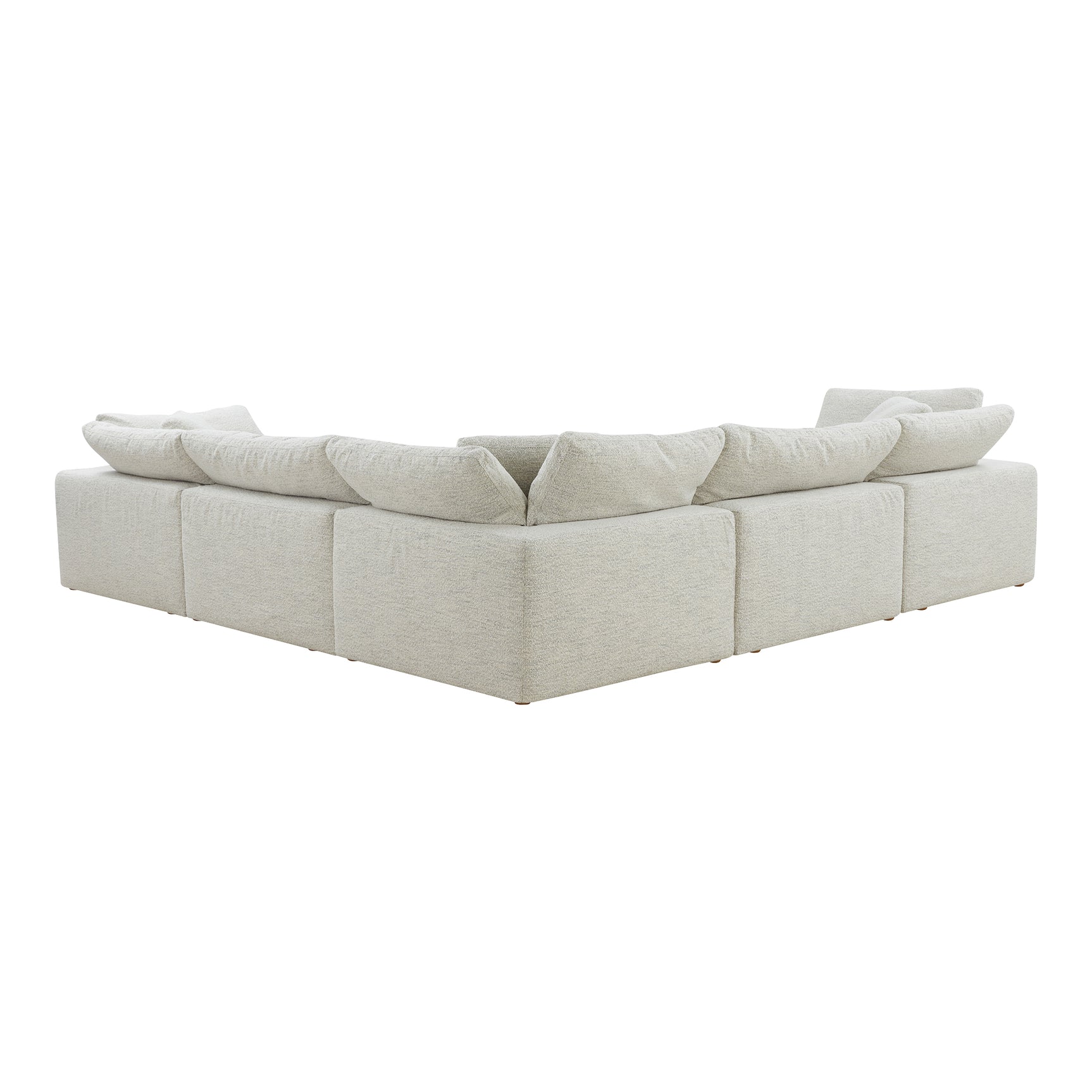 Clay Coastside Sand Classic L Shaped Modular Sectional - Ornate Home