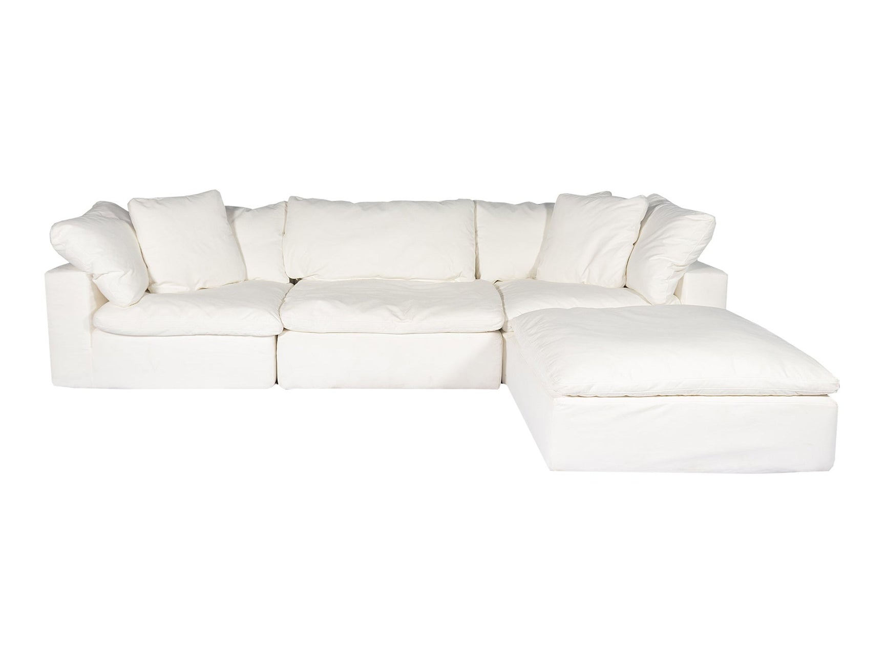 Clay Cream White Lounge Modular Sectional - Ornate Home