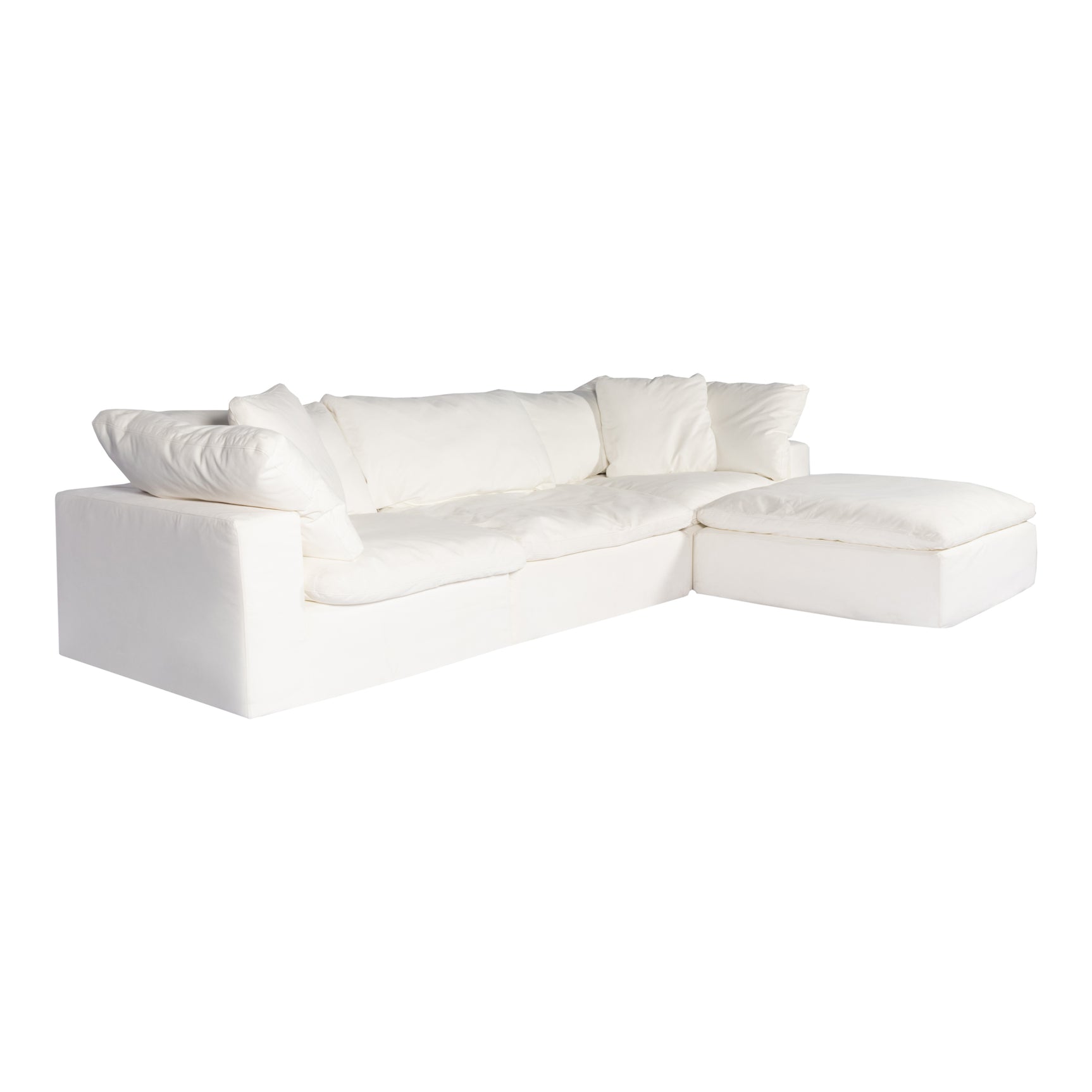 Clay Cream White Lounge Modular Sectional - Ornate Home