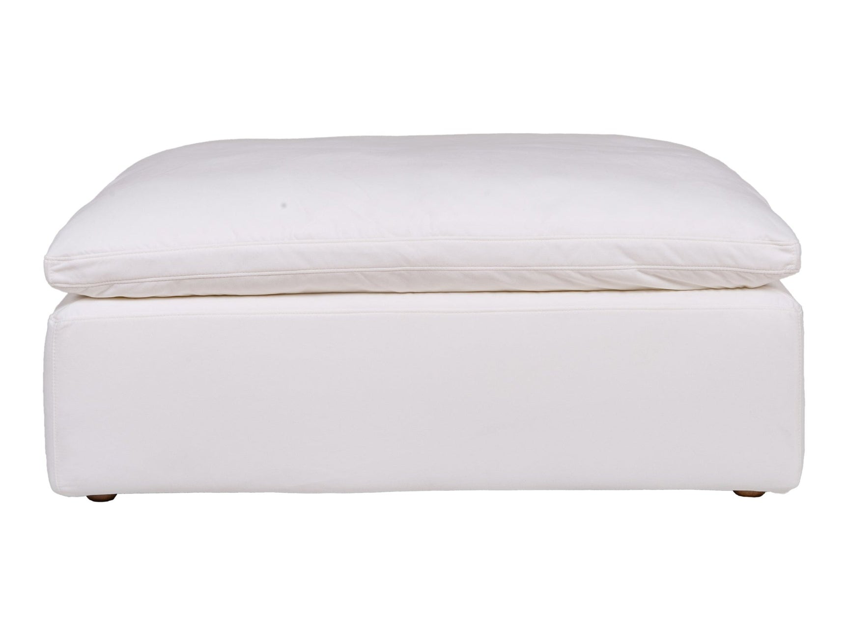 Clay Cream White Ottoman - Ornate Home