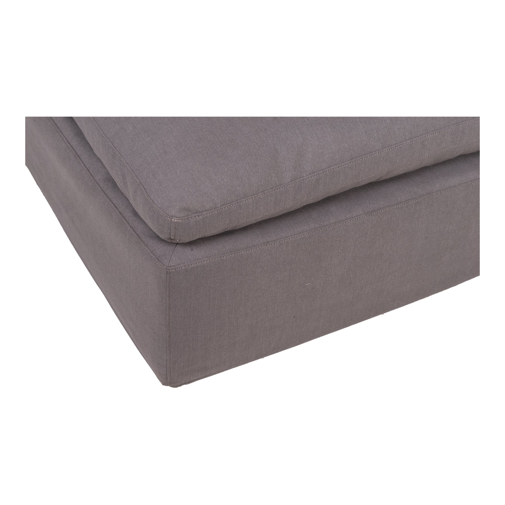 Clay Light Grey Ottoman - Ornate Home