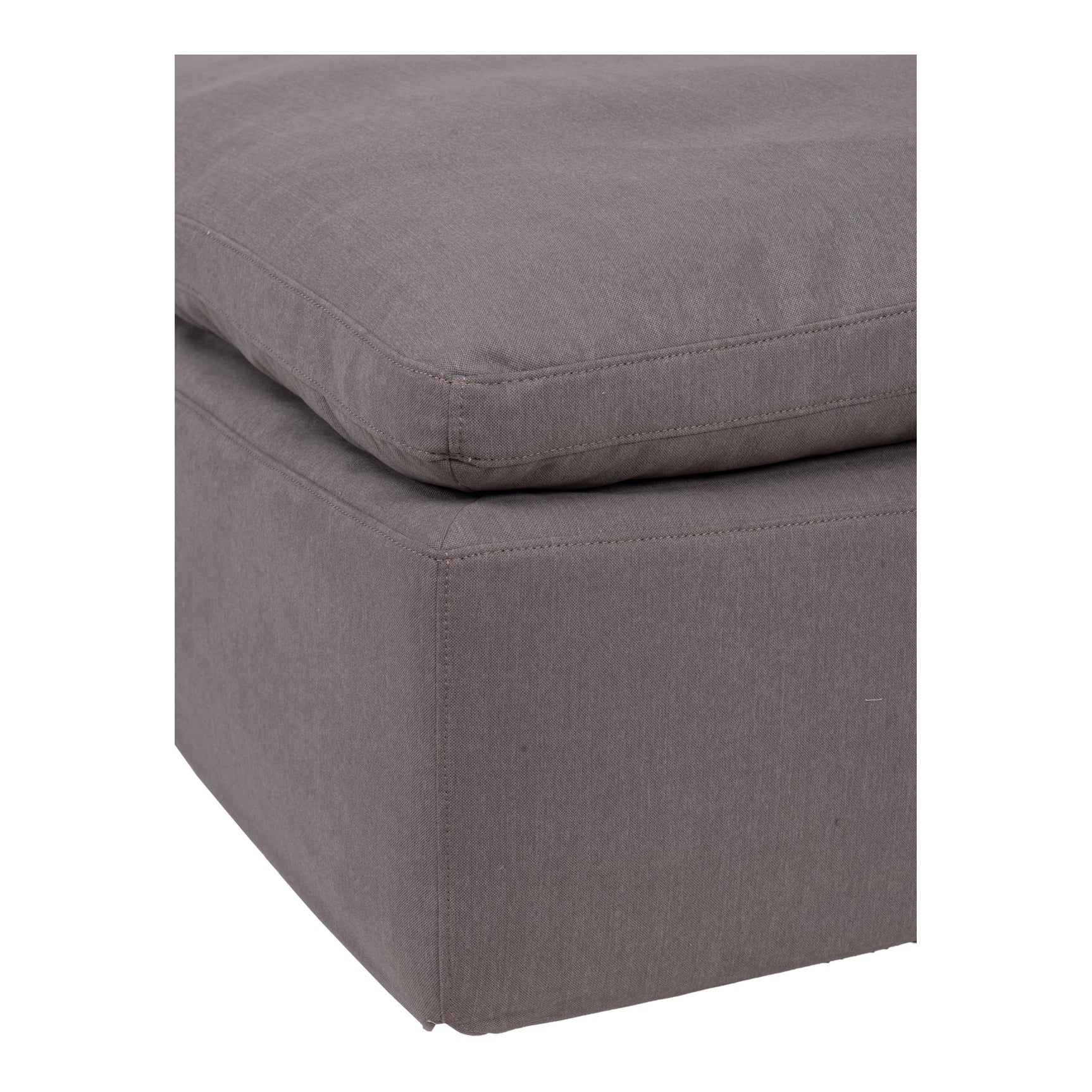 Clay Light Grey Ottoman - Ornate Home