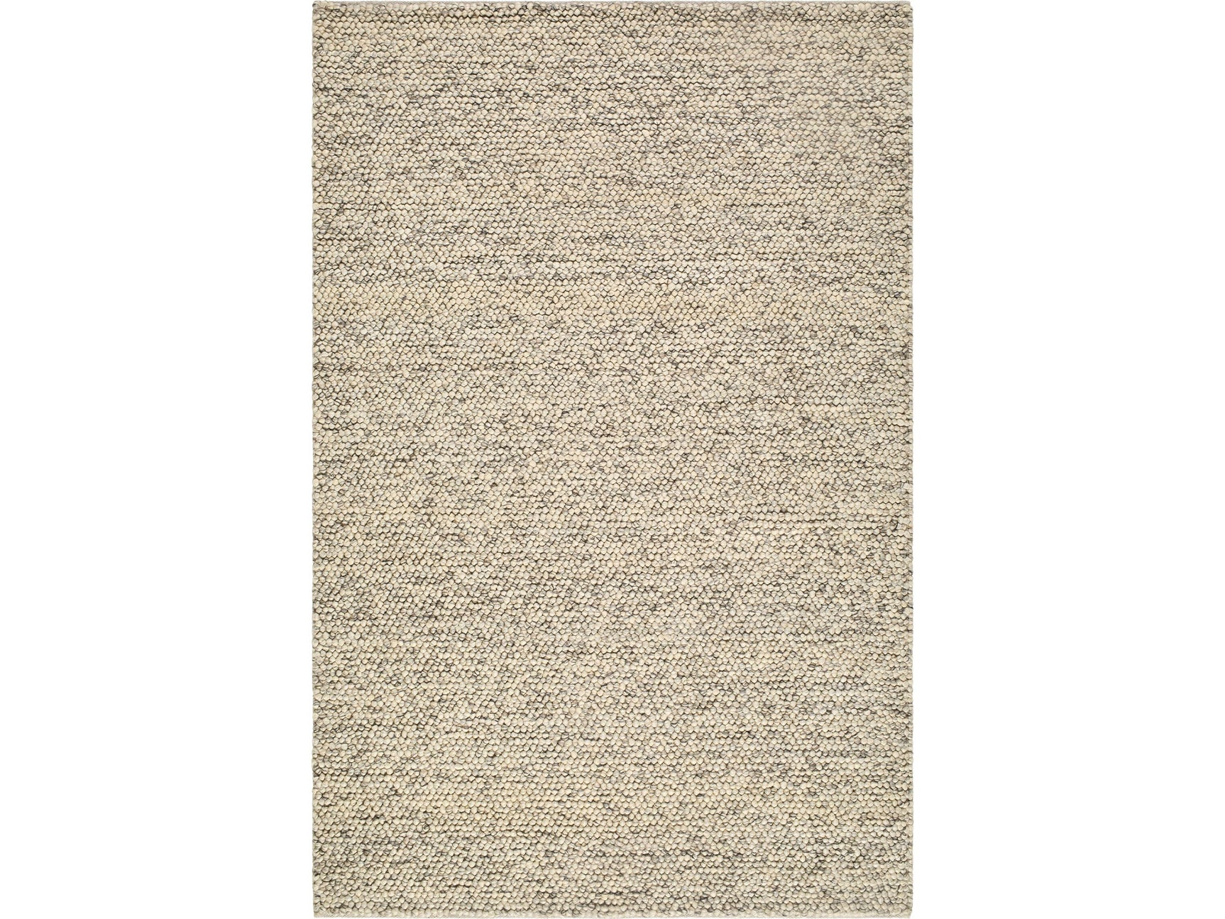 Clayne Beige & Charcoal Premium Wool Area Rug - Ornate Home