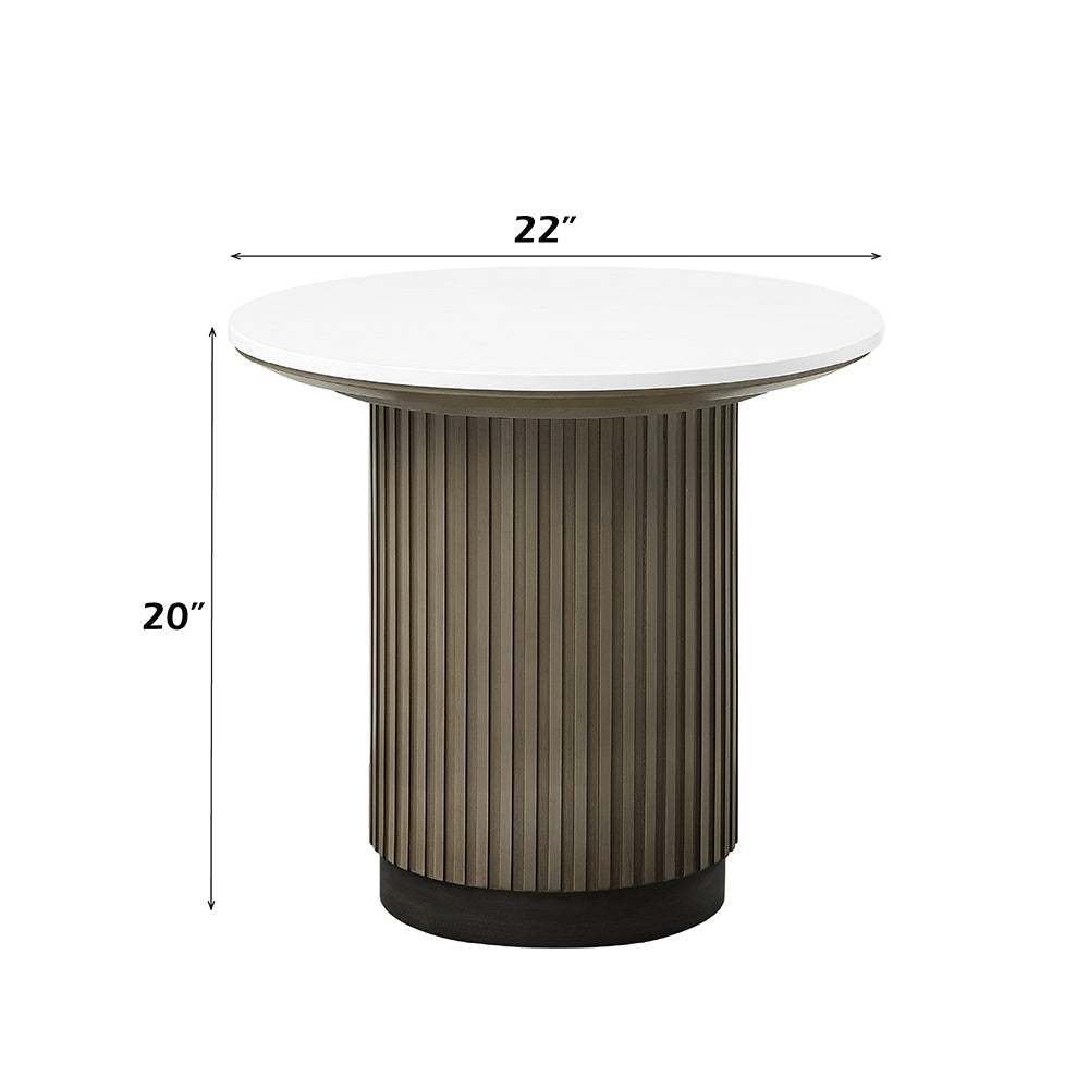 Clayten Engineering Top/Light Oak End Table - Ornate Home