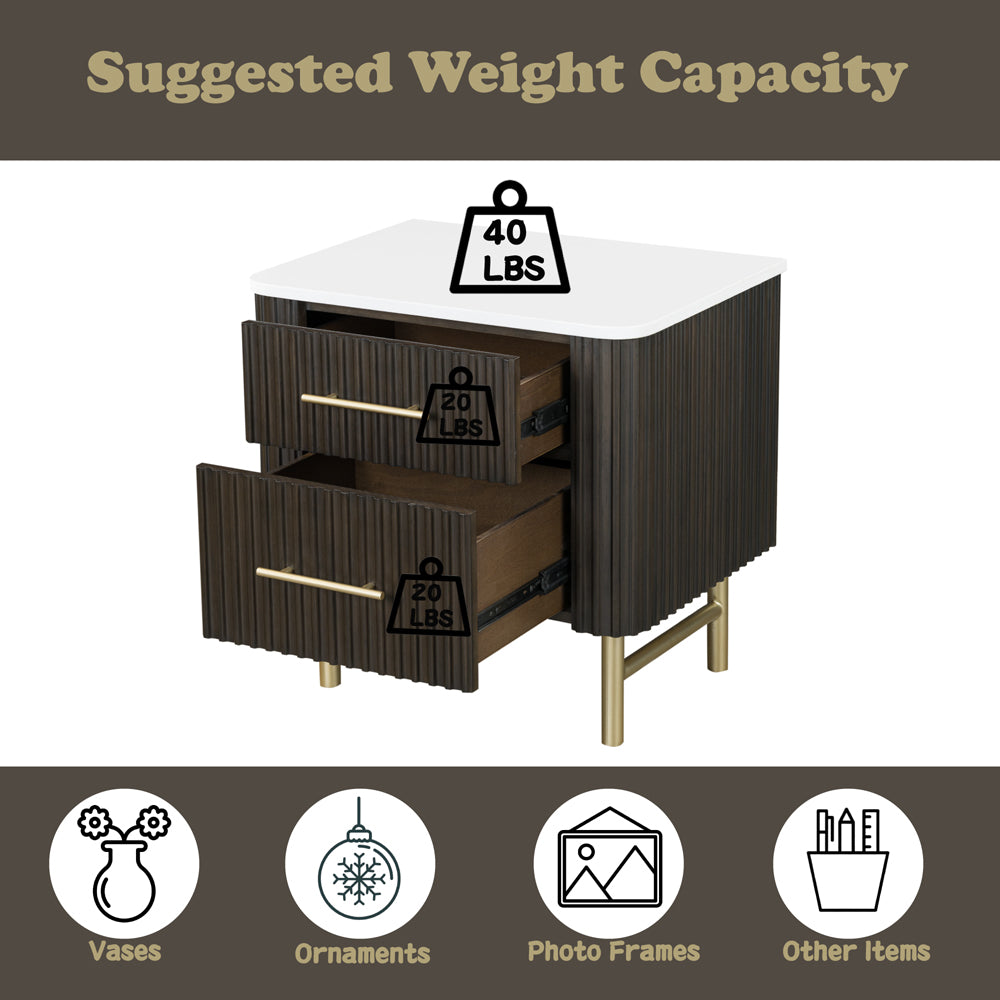 Clayten Espresso Nightstand - Ornate Home