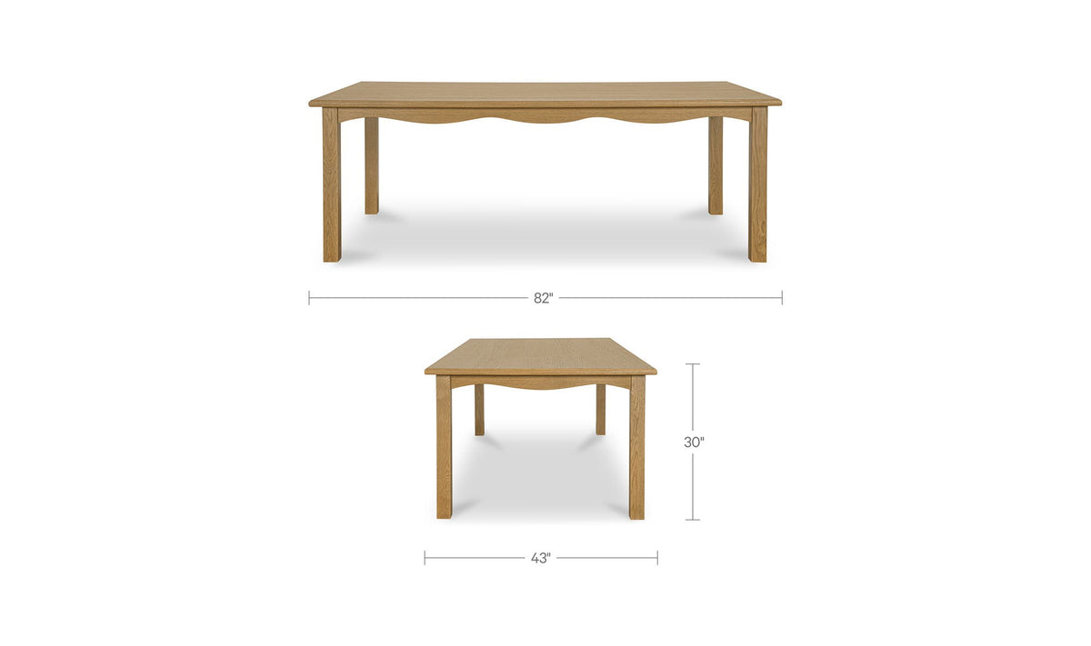 Clea Heritage Brown Dining Table - Ornate Home