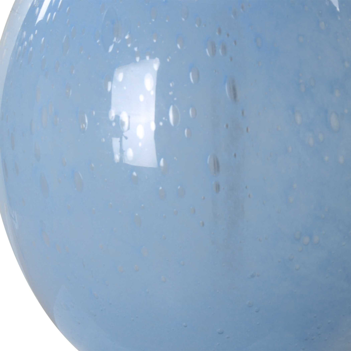 Clear Sky Blue Glass Table Lamp - Ornate Home