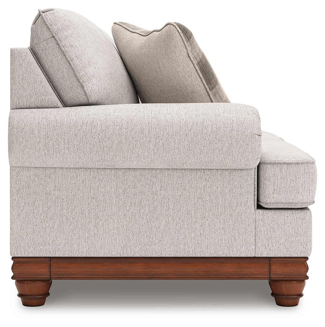 Clearbrooke Sandstone Loveseat and Ottoman (Online Special Price) - Ornate Home