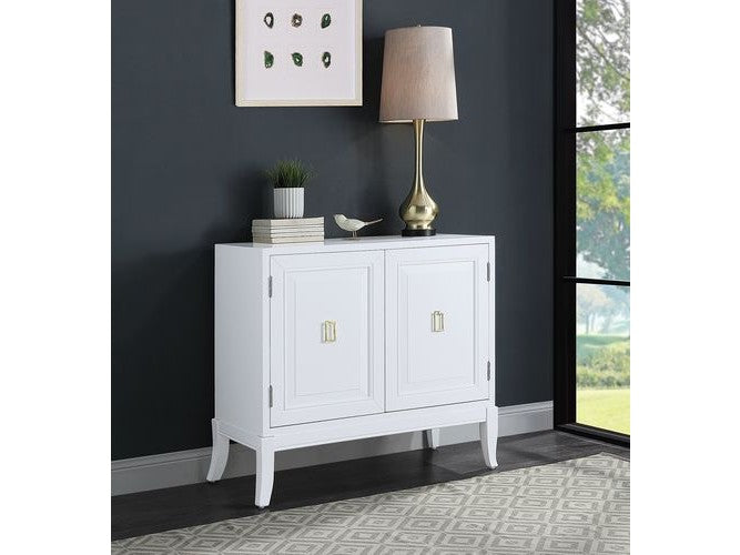 ACME Clem White Console Cabinet | Ornate Home