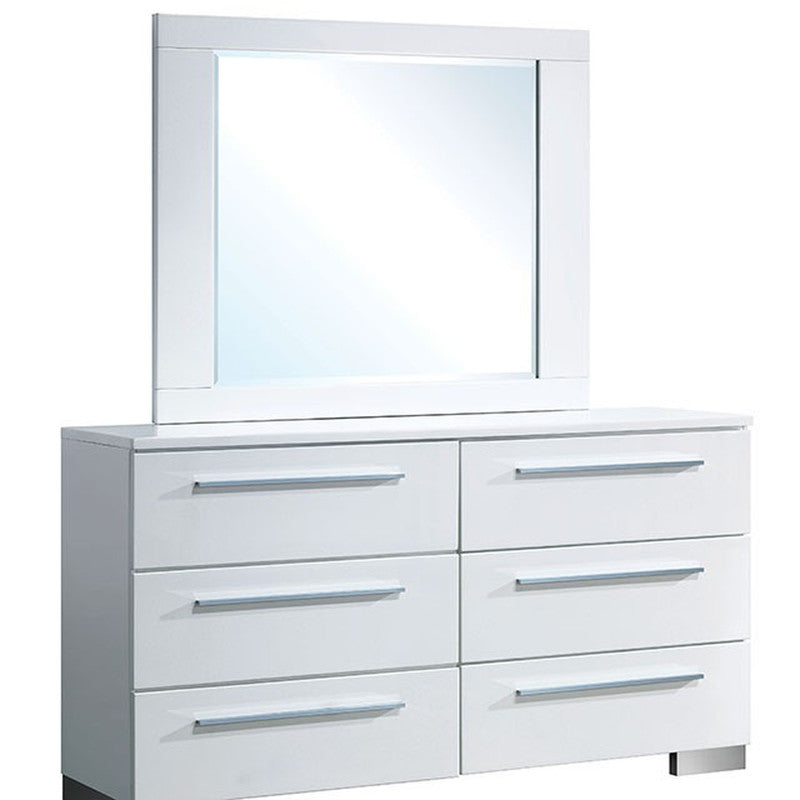 Clementine Glossy White Dresser - Ornate Home
