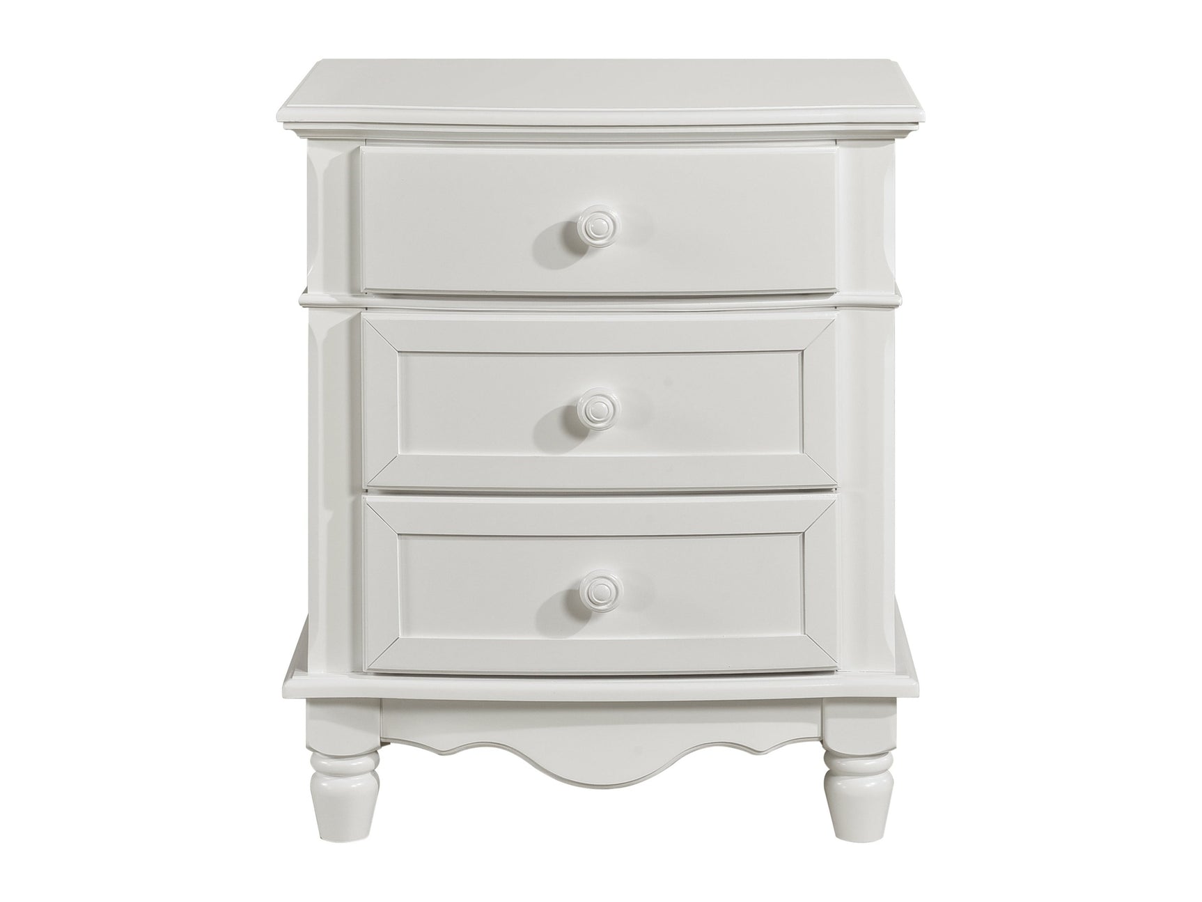 Clementine White Nightstand - Ornate Home