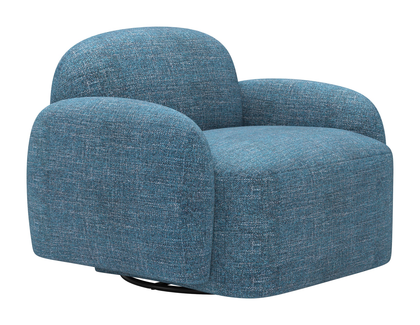 Cleo Blue Swivel Chair