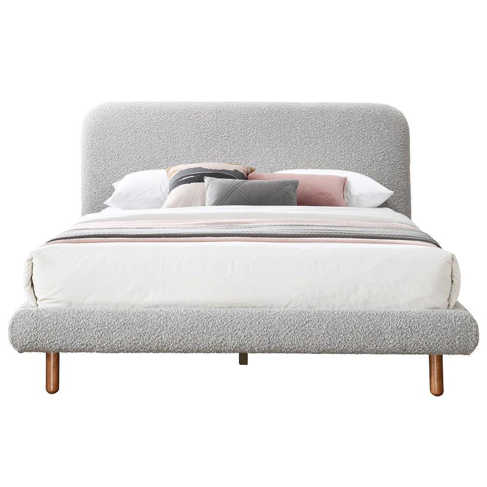Cleo Gray Eastern King Bed - Ornate Home